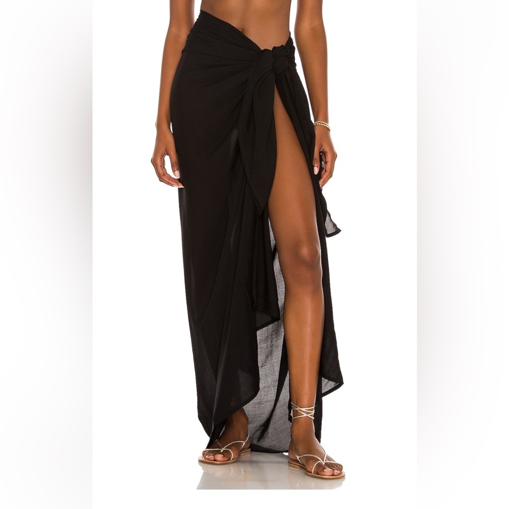 Indah Black Sarong Skirt